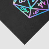 RPG Krit AF | Holo Retro PnP Tafelblad Gamer Dobbe Tissuepapier (Detail)