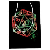 RPG Krit AF | Kerst Fantasy Tafelblad Dobbelstenen Medium Cadeauzakje (Voorkant)