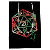 RPG Krit AF | Kerst Fantasy Tafelblad Dobbelstenen Medium Cadeauzakje (Achterkant)