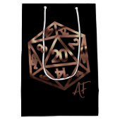 RPG Krit AF | Koper Fantasy Tafelblad Dobbelstenen Medium Cadeauzakje (Achterkant)