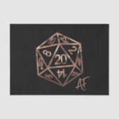RPG Krit AF | Koper Fantasy Tafelblad Dobbelstenen Tissuepapier (Voorkant)