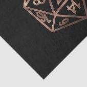 RPG Krit AF | Koper Fantasy Tafelblad Dobbelstenen Tissuepapier (Detail)