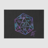 RPG Krit AF | Nebula Fantasy Tafelblad Dobbelstene Tissuepapier (Voorkant)