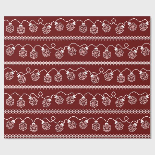 RPG licht rood op | Fantasy tafelblad Retro Gamer  Cadeaupapier (Vlak)