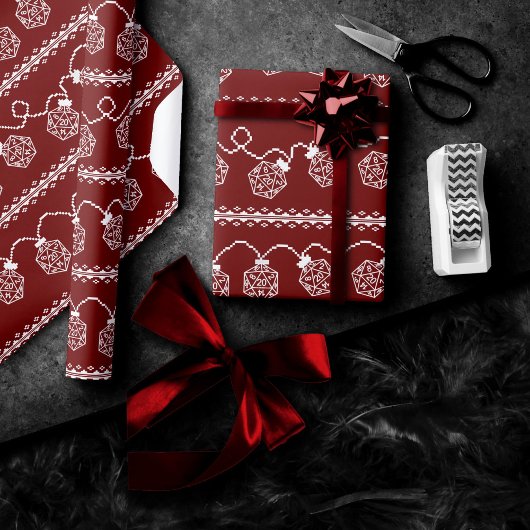 RPG licht rood op | Fantasy tafelblad Retro Gamer Cadeaupapier