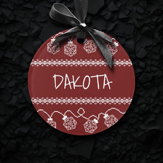 RPG licht rood op | Fantasy tafelblad Retro Gamer Ornament