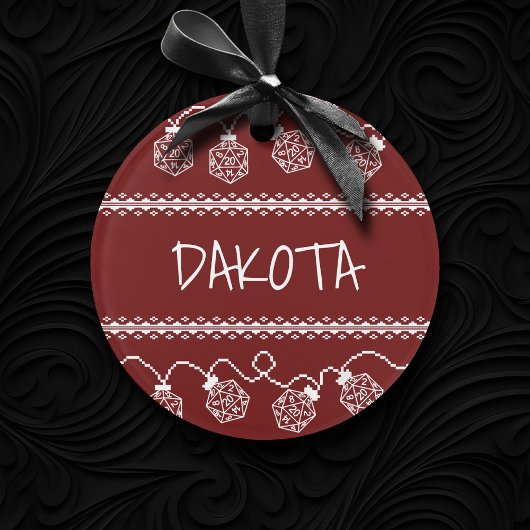 RPG licht rood op | Fantasy tafelblad Retro Gamer  Ornament