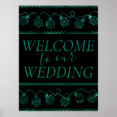 RPG-lichten | Blauwgroen Fantasy Tabletop Gamer We Poster (Voorkant)