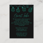 RPG-lichten | Blauwgroen Green Fantasy tafelblad D Informatiekaartje (Voorkant)