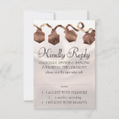 RPG-lichten | Copper Fantasy Tafelblad Gamer Dice RSVP Kaartje (Voorkant)