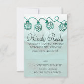 RPG-lichten | Emerald Fantasy Tafelblad Gamer Dice RSVP Kaartje (Voorkant)