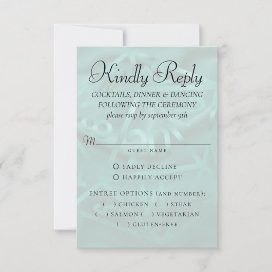 RPG-lichten | Emerald Fantasy tafelblad gamer Entr RSVP Kaartje (Voorkant)