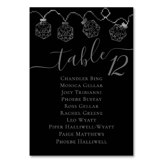 RPG-lichten | Fantasie PnP tafelblad dobbelsteen g Kaart (Voorkant)