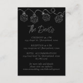 RPG-lichten | Fantasy Tabletop Gamer Gastgegevens Informatiekaartje (Voorkant)