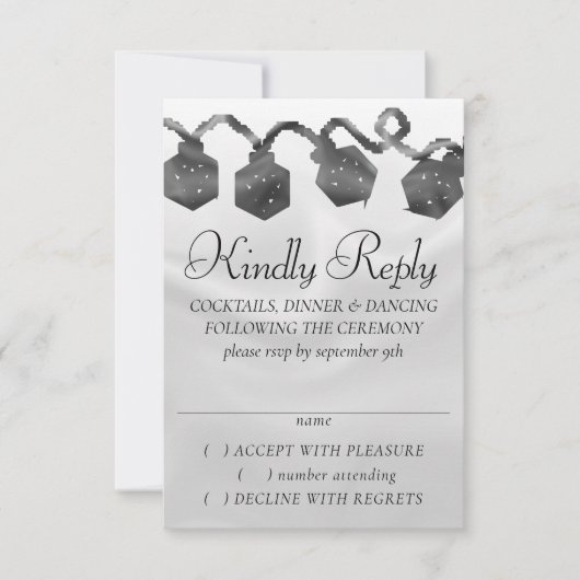 RPG-lichten | Fantasy Tabletop Retro PnP Gamer Dic RSVP Kaartje (Voorkant)