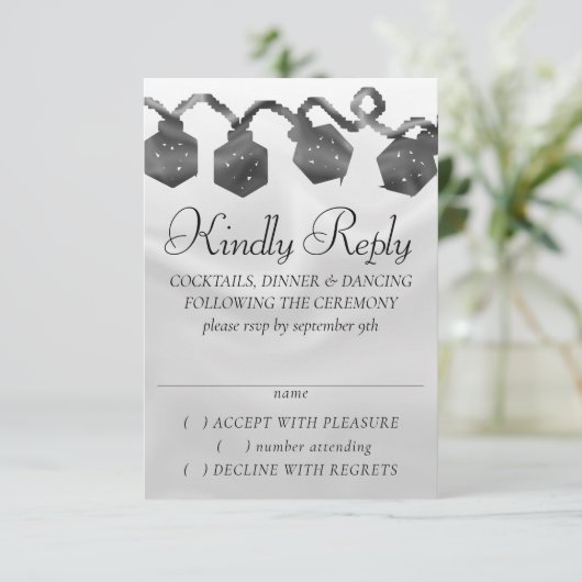 RPG-lichten | Fantasy Tabletop Retro PnP Gamer Dic RSVP Kaartje (Staand voorkant)