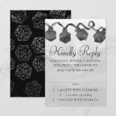 RPG-lichten | Fantasy Tabletop Retro PnP Gamer Dic RSVP Kaartje (Voorkant / Achterkant)