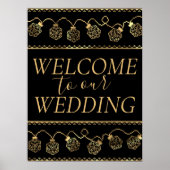 RPG-lichten | Gold Fantasy Tafelblad Gamer Welkom Poster (Voorkant)