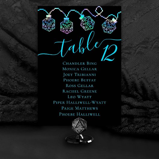 RPG-lichten | Holo Fantasy Tafelblad Dice Guest Na Kaart