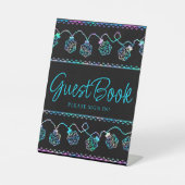 RPG-lichten | Holo Fantasy Tafelblad Gamer Custom Reclamebord Met Voetstuk (Voorkant)