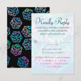 RPG-lichten | Holo Fantasy Tafelblad Gamer Entree RSVP Kaartje