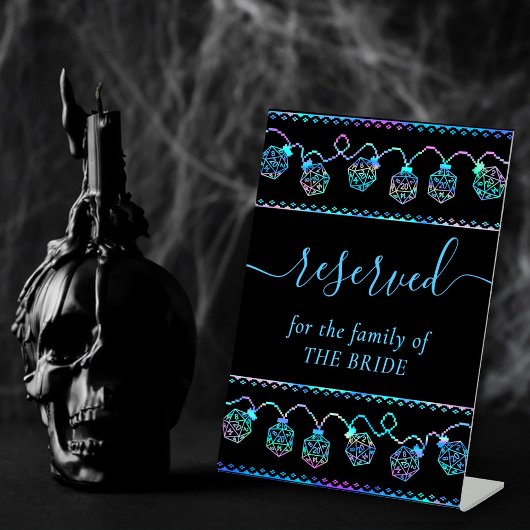 RPG-lichten | Holo Fantasy tafelblad gamer gereser Reclamebord Met Voetstuk