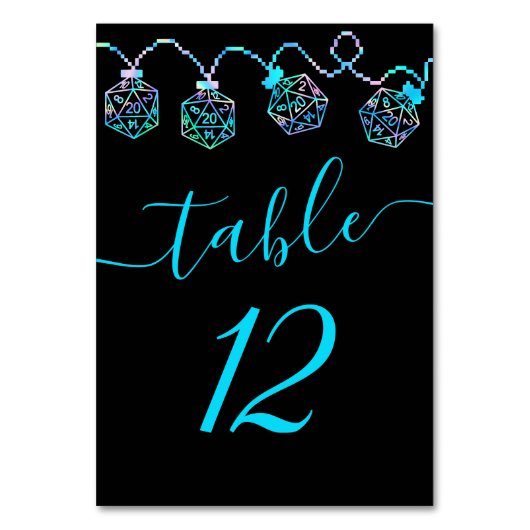RPG-lichten | Holo Fantasy tafelblad PnP Gamer Dic Kaart (Voorkant)