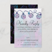 RPG-lichten | Nebula Fantasy Tafelblad Gamer Dice RSVP Kaartje (Voorkant / Achterkant)