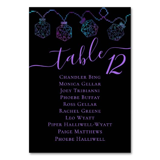 RPG-lichten | Nebula Fantasy Tafelblad Gastnaam Kaart (Achterkant)