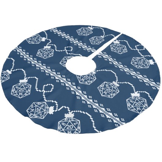 RPG Lights Blauw | Fantasie tafelblad Gamer Dice Kerstboom Rok (Gekanteld)