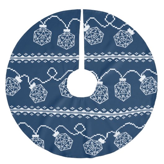RPG Lights Blauw | Fantasie tafelblad Gamer Dice Kerstboom Rok (Voorkant)
