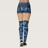 RPG Lights Blauw | Fantasie tafelblad Gamer Dice Leggings (Achterkant)
