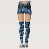 RPG Lights Blauw | Fantasie tafelblad Gamer Dice Leggings (Voorkant)