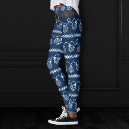 RPG Lights Blauw | Fantasie tafelblad Gamer Dice Leggings
