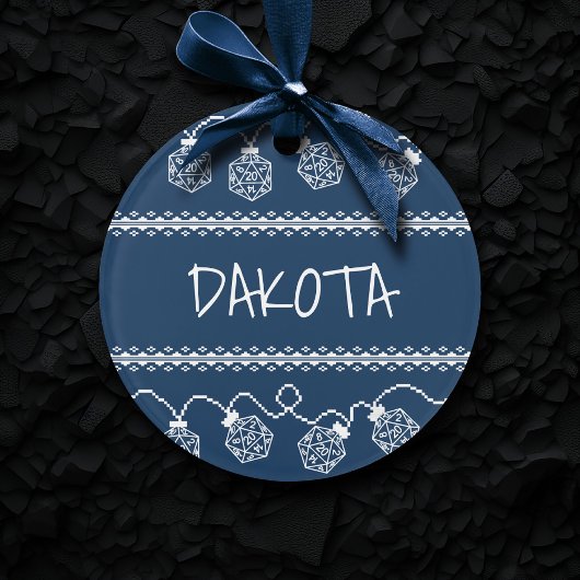 RPG Lights Blauw | Fantasie tafelblad Gamer Dice Ornament