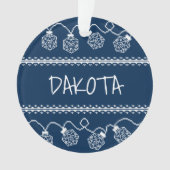 RPG Lights Blauw | Fantasie tafelblad Gamer Dice Ornament (voorkant)