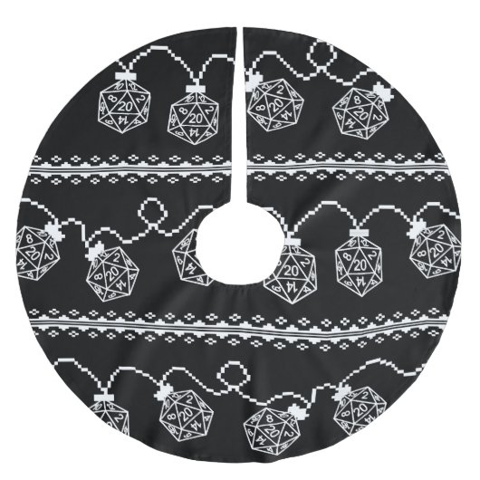 RPG Lights Classic | Fantasie tafelblad Gamer Dice Kerstboom Rok (Voorkant)