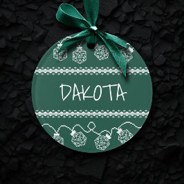 RPG Lights Groen | Fantasie tafelblad Gamer Dice Ornament