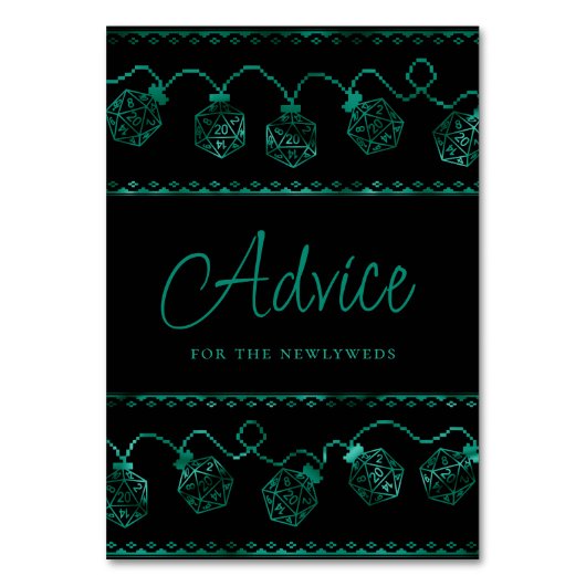 RPG Lights | Groenblauwe fantasietafel aangepast Kaart (Voorkant)