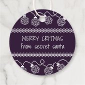 RPG Lights Paarse | Fantasie tafelblad Gamer Dice Bedankjes Labels (Achterkant)