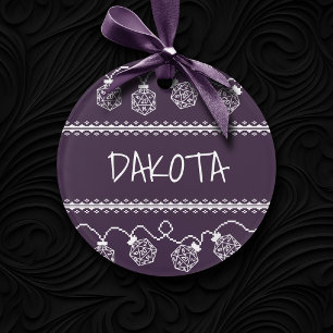 RPG Lights Paarse   Fantasie tafelblad Gamer Dice Ornament