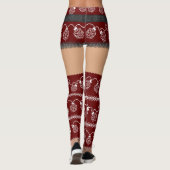 RPG Lights Rood | Retro lelijke trui Medium Skin Leggings (Achterkant)