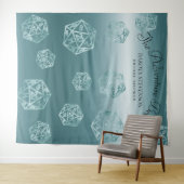 RPG Luxe | Aqua Fantasy Tabletop Gamer Photo Booth Wandkleed (In Situ (horizontaal))