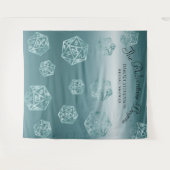 RPG Luxe | Aqua Fantasy Tabletop Gamer Photo Booth Wandkleed (Voorkant (horizontaal))