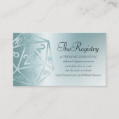 RPG Luxe | Aqua Fantasy Tabletop Gamer Registry Informatiekaartje (Voorkant)