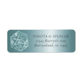 RPG Luxe | Aqua Fantasy Tafelgame-adres Etiket (Voorkant)