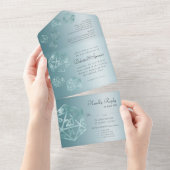 RPG Luxe | Aqua Sheen Fantasy Tafelblad Spelers Ma All In One Uitnodiging (Afscheurbaar)