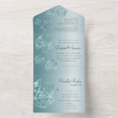 RPG Luxe | Aqua Sheen Fantasy Tafelblad Spelers Ma All In One Uitnodiging (Binnen)