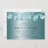 RPG Luxe | Aqua Sheen Tafelblad Gamer Dice Lights Kaart (Voorkant)