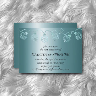 RPG Luxe Aqua Sheen Tafelblad Gamer Dice Lights Kaart